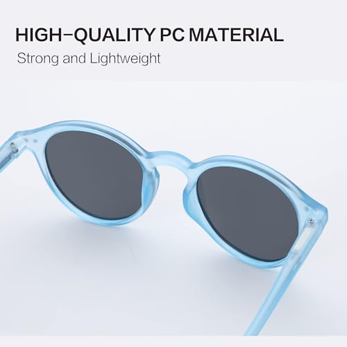 Image of ZENOTTIC Polarized Round Sunglasses, Stylish Sunglasses for Men and Women Retro Classic, Multi-Style Selection