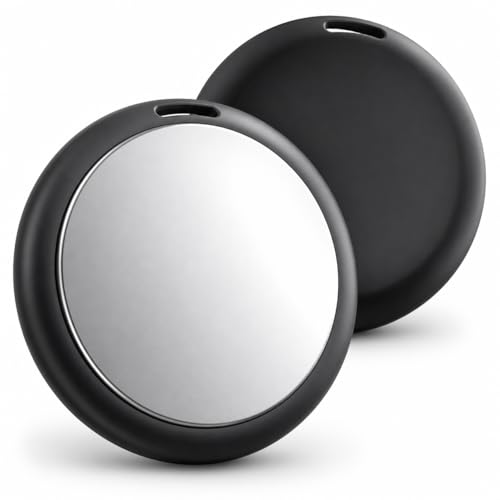 ZOOBELIO Air Tracker Tag 1 Pack – Bluetooth Key Finder for Wallet, Luggage, Keys, Works with Apple Find My (iOS Only), Item Finder Smart Tag with IP67 Waterproof, Replaceable Battery（Black）