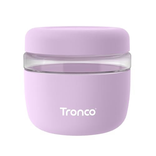 Image of Tronco 24 oz Glass Food Storage & Lunch Bowl Containers with Airtight Lids