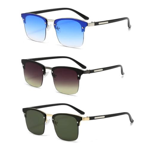 Lunettes de soleil rétro polygonales légères pour éviter les maux de nez et éblouissements