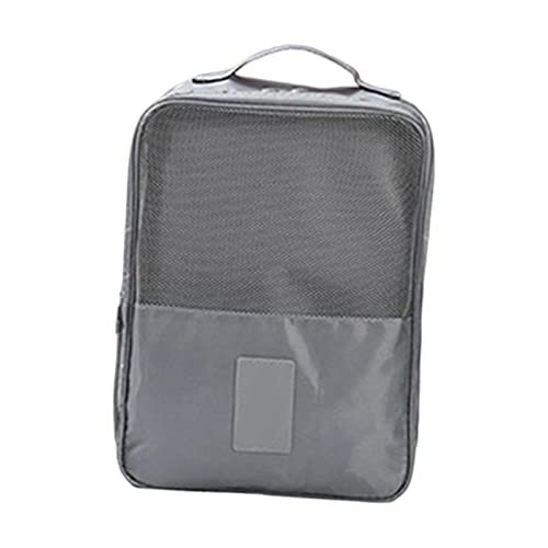 MagiDeal Bolsa de Zapatos Cremallera Doble Equipaje Zapatos Organizador Multifunción Maleta Impermeable Bolsa de Zapatos de Viaje a Prueba de Polvo para, Gris