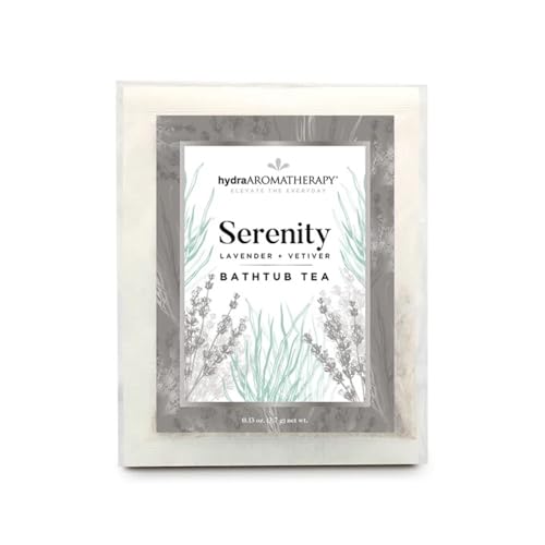Image of hydraAromatherapy Bathtub Tea in Serenity, 1 Count (Pack of 1), Silver