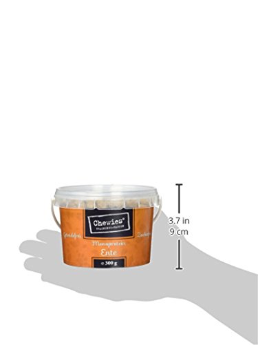 Chewies Trainingshappen Ente - Monoprotein Snack für Hunde - 300 g - getreidefrei & zuckerfrei - Softe Leckerlies fürs Hundetraining - hypoallergen