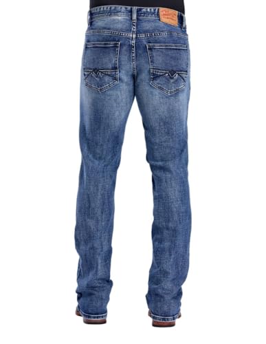 Stretchable Rocker Fit Jeans with Blue Rinse3