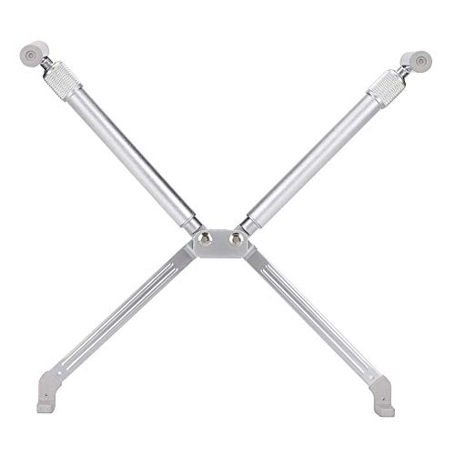 Laptop-Kühlhalterung, Laptophalter Faltbarer tragbarer Halter für Laptop 11-17 Zoll, Aluminiumlegierung, Silber