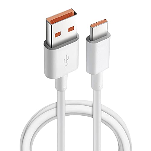 Kripyery USB Tipo C Cable 3A Cable de Carga rápida, 1M / 1.5 M / 2M USB A a USB C Cargador de Cable de Cable Sincronización para Xiaomi, Huawei P40 / P30 / P20 / P10 / P9 y más 100cm Cover