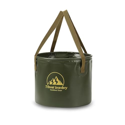 5L Faltbarer Eimer, Pop-up Putzeimer & Waschschüssel, tragbarer Wassereimer zum Angeln, Platzsparend Zusammenklappbar Wassereimer für Draußen Angeln Sandkasten Camping Eimer