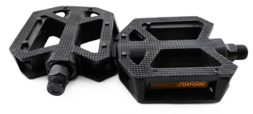 Image of Wavva ABS Strong Plastic Cycle Bicycle Pedal Set for MTB Mountain Senior Ranger Bikes Free Size with Axle for All Cycles (Black).