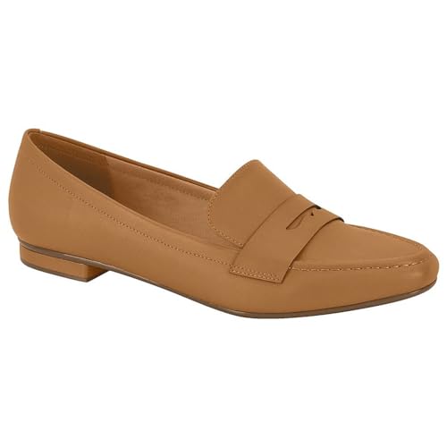 Mocassim Feminino Loafer Pelica Camel Vizzano 1351.105