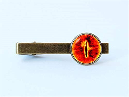 eye sauron tie clip monster eye tie clip fantasy gift evil tie bar eye jewelry eye sauron jewelry fantasy tie clip legend tie clip orangegift of love
