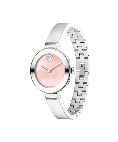 Movado Bold Bangles Women's Watch - Swiss Quartz Movement, Stainless Steel Bangle, Adjustable - 3 ATM Water Resistance - Luxury Fashion Timepiece for Her - 28mm2