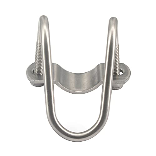 Cross Tube Buckle Stainless Steel Pipe Clip Cross Connector U Shape Pipe Buckle for Farm,Greenhouse,Fence,Max Tube Diameter 1 inch (4 Pieces) - Image 2