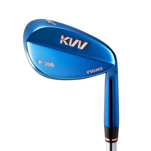 KVV Premium Golf Wedge with Ionized Blue PVD Finish - 60 Degree Golf Wedge Right-Handed CNC Milled Face Individual Golf Club for Men & Women