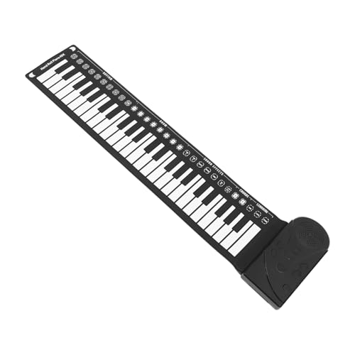 HANABASS 1Set Portable Up Piano for Fun Hand Rolled Electronic Music Instrument with Drum Rhythms Recording Function Volume Control Educational