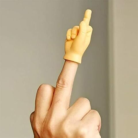 EMFGJ Tiny Hands Mini Finger Hands Funny Hand Puppet Miniature Finger Hands with Left Hands and Right Hands for Game Party Funny Tricks,Style 4 Cover