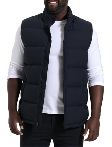 Mlgaril Men'S Black Winter Lightweight Puffer Vest Sleeveless Jacket Casual Puffy Vests Outdoor Warm Down Puff Outerwear With Pockets M