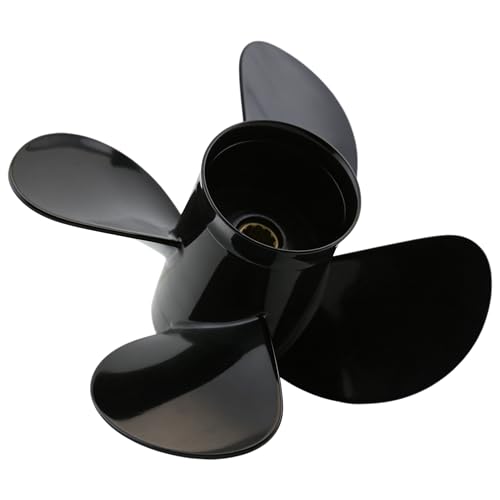 TOLOT 4 Blade 10.2x11 Aluminum Outboard Propeller for Suzuki 25HP 30HP