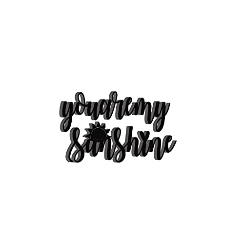 Image of eCraftIndia You Are My Sunshine Wooden Wall Decor for Living Room Bedroom| Home Wall Decor Items| Wall Art for Home Decor Valentine Gift for Girlfriend Boyfriend Husband Wife Her| Valentine Decoration
