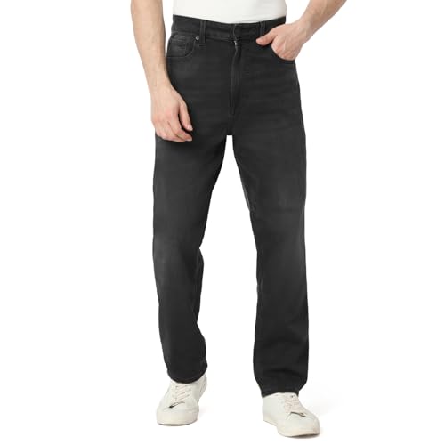 Image of Spykar Men's Renato Loose Fit Mid-Rise Casual Jeans