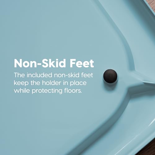 Image of IRIS USA Pee Pad Holder for Dogs and Puppies, Potty Training Tray with Secured Latches, Non-Skid Feet, Leak Protection, Easy Clean Surface, Fits 17 inchx 23 inch Puppy Pads Size, Blue