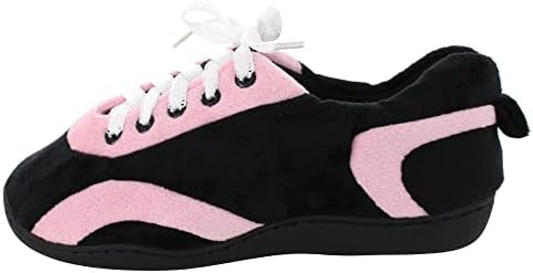 Comfy Feet Sneaker All Around Slippers - Pink and Black - Large | Image 4