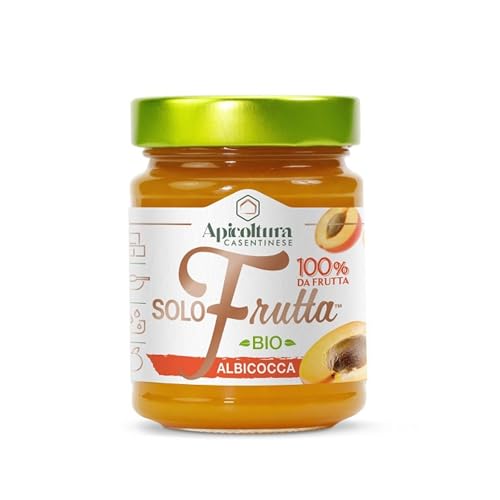 Apicoltura Casentinese, Solofrutta Bio Albicocca, Composta 100% Frutta Biologica, Vasetto