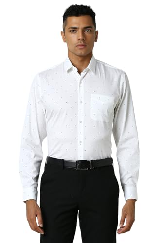 Image of Peter England Men's Cotton Print Slim Fit Shirt
