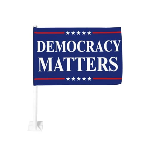 Democracy Matters flags Pro-Democracy Anti Republican Vote Blue 12 * 18 Car Flag Double-Sided Banner No Flagpole