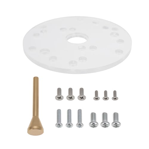 Create idea 1 lot de plaque de base en acrylique avec vis de centrage pour le travail du bois universel