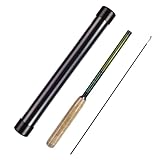Eupheng Tenkara Fishing Rod, Black and Green, Portable Design with Cork Handle, Travel Case (10'0'' 10Sec)