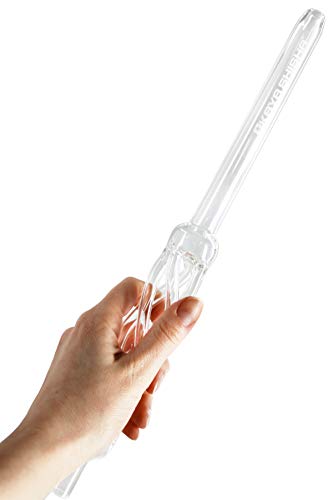 Kaya Shisha Curly Shisha Mundstück aus Glas Glasmundstück Spirale Logo Wasserpfeife Mundstück Zubehör (Clear) – Bild 4