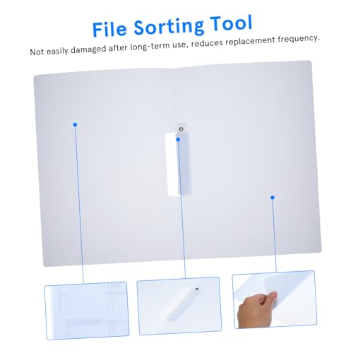 Organiseur de dossiers plastique réutilisable porte-documents A4