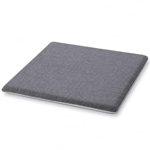 Coussin de chaise antidérapant gris 45x50 pour soulager les assises rigides