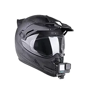 VnoPro Motorcycle Helmet Chin Strap Mount Compatible with GoPro Hero 11, 10, 9, 8, 7, 6 5 4 3, Hero Black, Session, Xiaomi Yi, SJCAM ?Black?