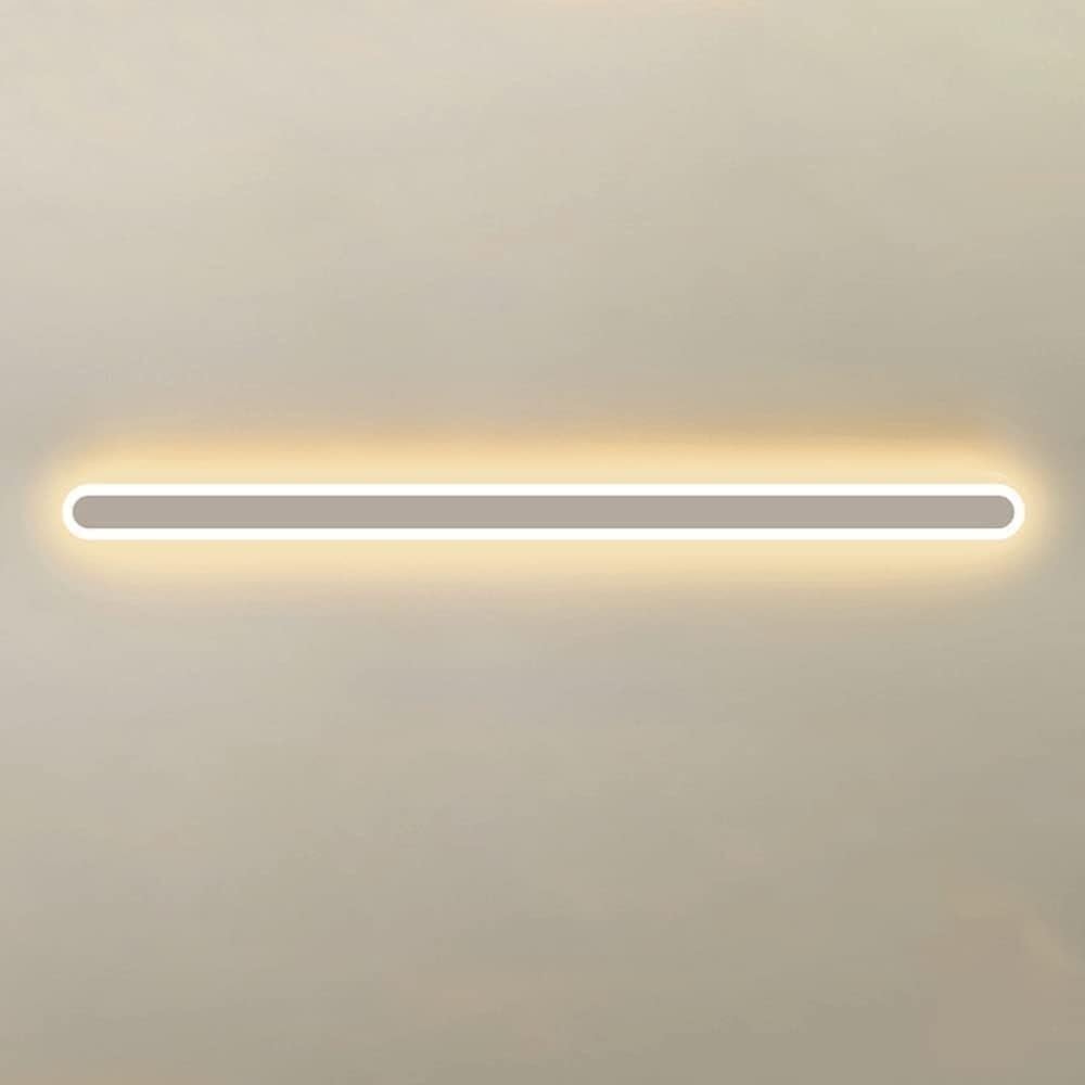 HYJAUSXB Modern 40cm Minimalist LED Wall Sconce - Dimmable Indoor Light Fixture for Bedroom, Living Room, Hallway White Wire Design, Contemporary Lighting Solut