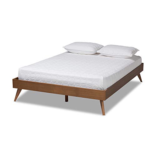 Baxton Studio Bed Frame, King, Brown