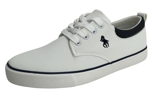 Zapatillas Casual Hombre (Blanco, Sistema Tallas Calzado EU, Adulto, Hombre, Números, Mediano, 42)