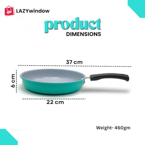 Image of LAZYwindow Elite Nonstick Fry Pan, 22cm, 460gm, Seafoam Green