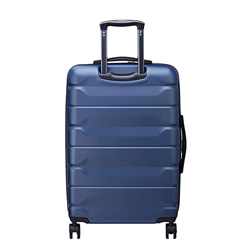 Image of DELSEY PARIS AIR Armour 56.5 Cm 8 Spinner Wheels Cabin Blue Expandable Hard Suitcase