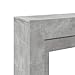 vidaXL Fireplace Surround Concrete Grey 39.4x11.8x34.4 Engineered Wood
