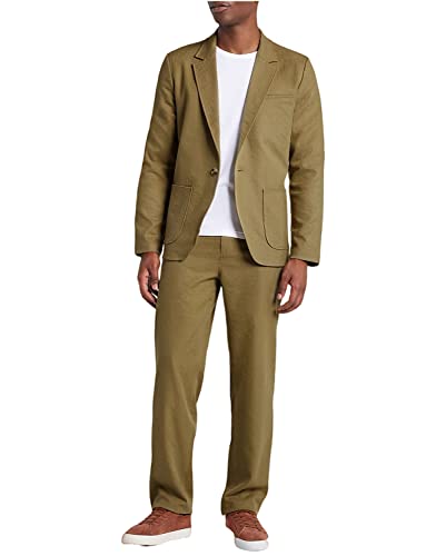 Costume en velours côtelé hommes avec revers cranté style premium