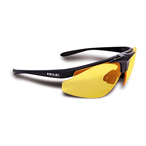 Shilba Hunter Gafas protección de Caza, Unisex Adulto, Negro, S