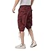 DGWZ Mens Cargo Shorts Elastic Waist Zipper Pocket Stretch Cotton Hiking Casual Camo