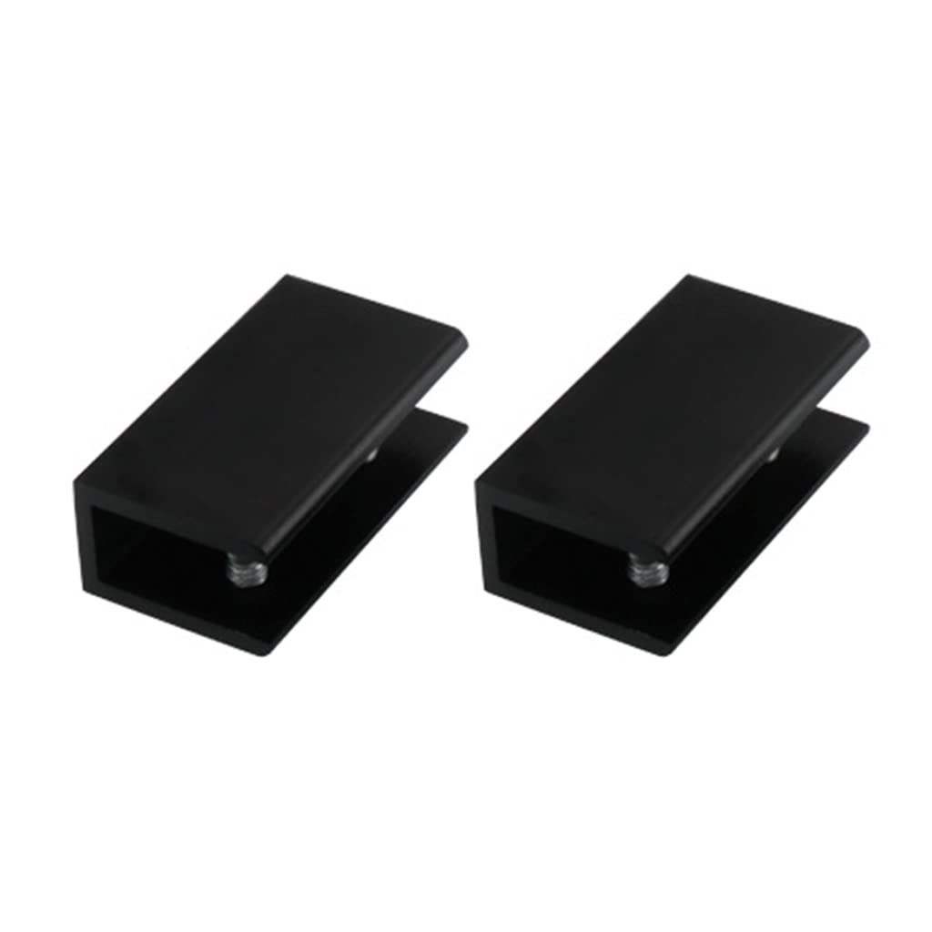 2Pcs Rectangular Glass Shelf Bracket for 10-12mm Glass Home Furniture Clip Bracket Shelf Brackets for Cabinet