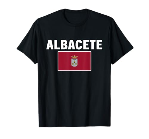 Camiseta de fútbol con bandera de Albacete para regalo de viaje Camiseta
