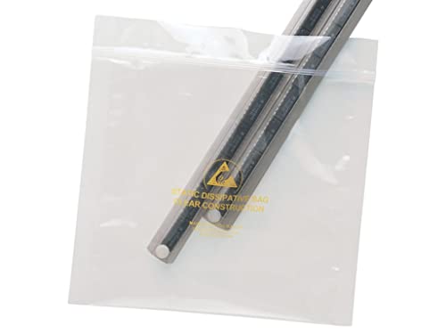 Desco 13882 - Statfree ESD Ultra Clear bag (pack of 100) - with zipper / 8 x 10'