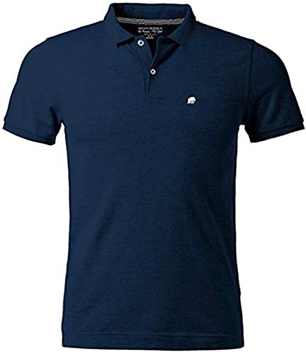Image of BANANA REPUBLIC Men's Classic Fit Polo Shirt Elephant Logo (Space Black, Medium)