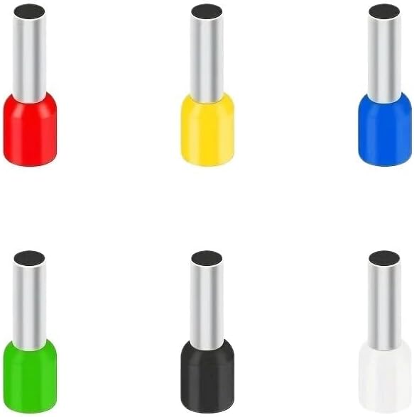 箱入り VE 圧着端子 電線 絶縁ターミネーター ブロック コードエンド コネクタ 圧着端子キット(300個入りボックス)