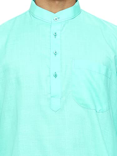Image of ITOS365 Men Cotton Blend Kurta Pyjama Set Party Fashion Regular Ethinic Wear Indian Dress Gift for Men