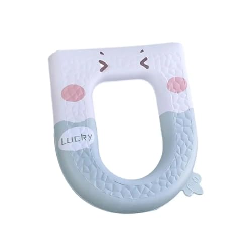 Motif de dessin animé mignon pour cette housse de siège de toilette douce